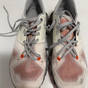 On Running Women's White and Orange Sneakers